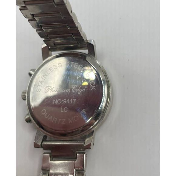 Platinum Edge Silver Toned Watch - Picture 5 of 5